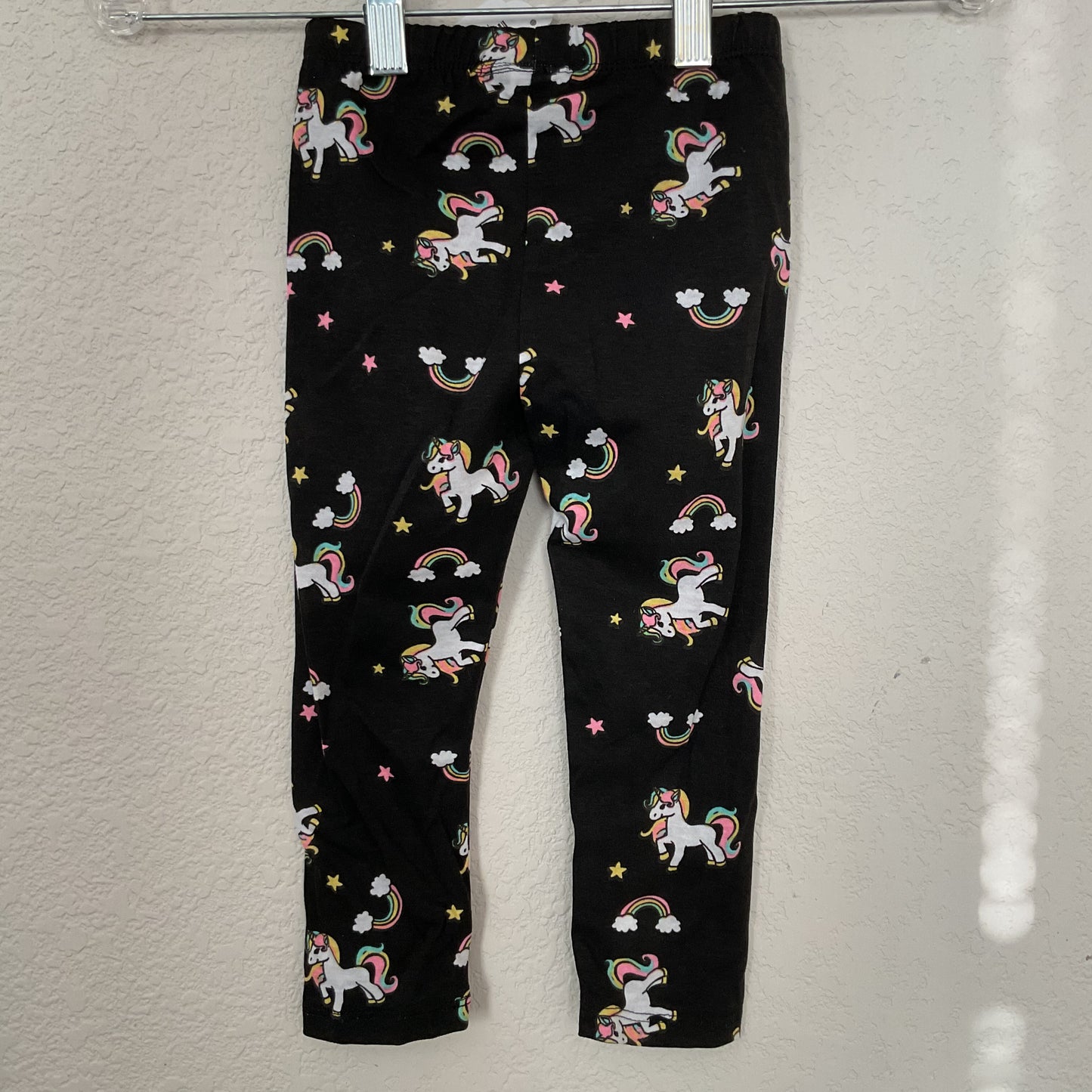 Pony and Rainbow Girls Leggings Size S(4)