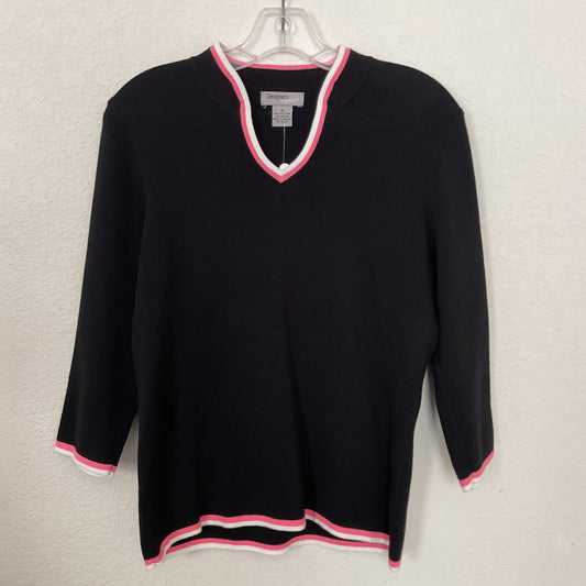 Designers Originals Women’s Knit 3/4 Sleeve Blouse Size M.