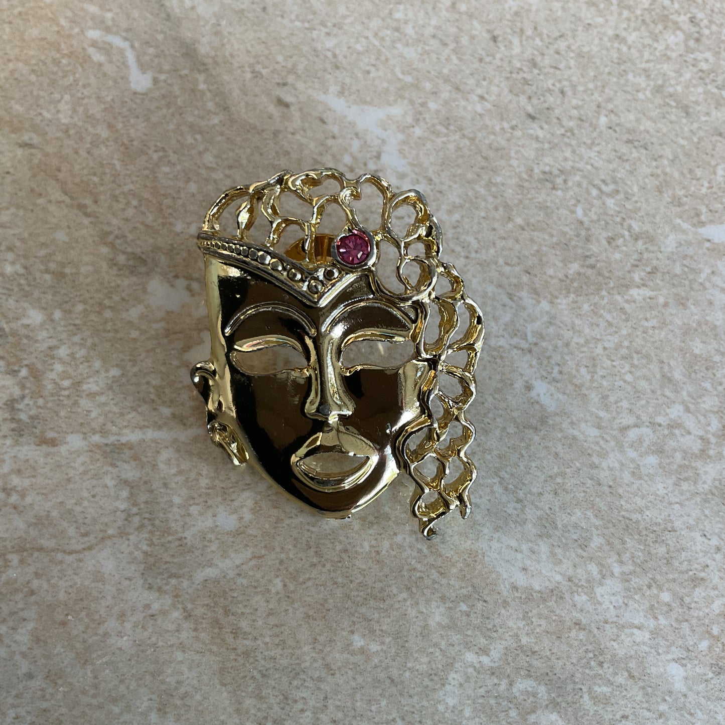 Vintage Gold-tone Theater/Mardigrass Masquerade