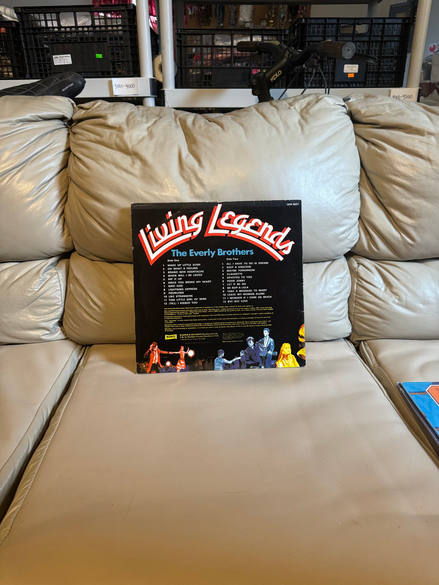 The Everly Brothers - Living Legends - Vinyl Record LP RARE Orange vinyl