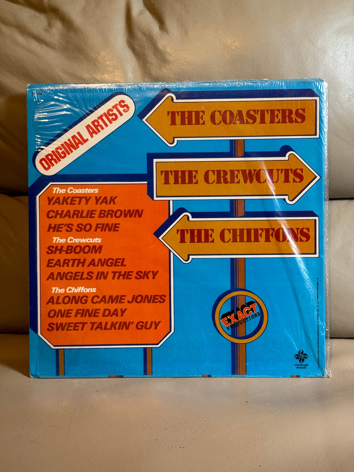 THE COASTERS, CREWCUTS & CHIFFONS original artists LP EX 238 Vinyl 1980