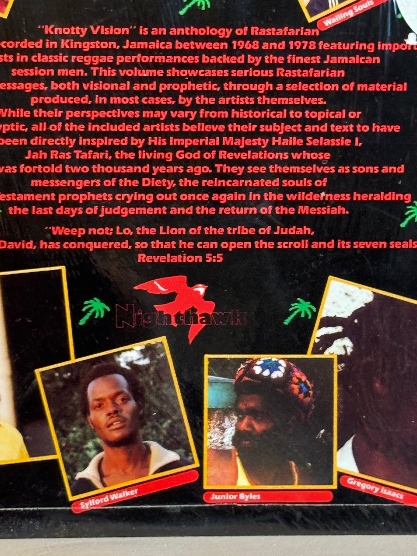 Knotty Vision LP Record (an Anthology of Rastafarian Roots Music)