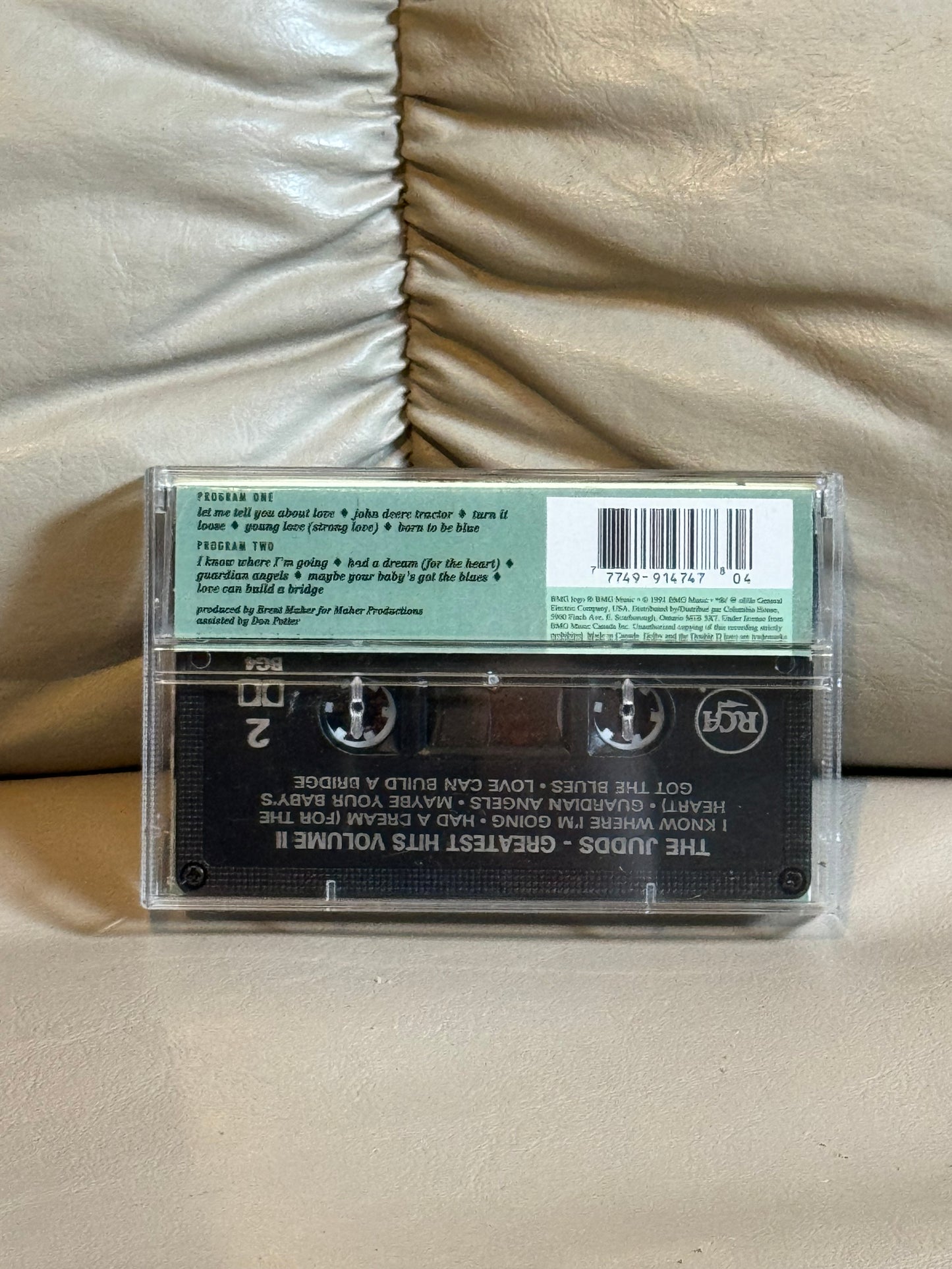 The Judds - Greatest Hits Volume Two Cassette 1991 Curb Records - 07863 61018-4