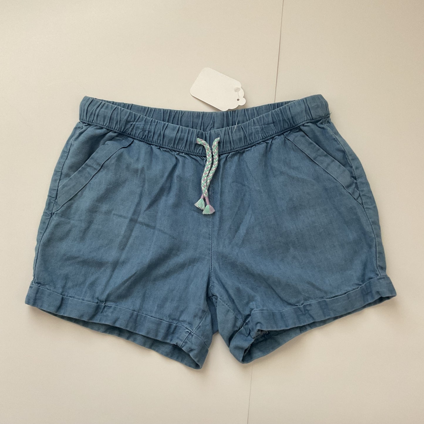 Wonder Nation Girls Elastic Shorts Size L (10-12).