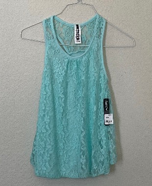 NWT Insta Girl Sleeveless Lace Girls Blouse Size S(7-8).