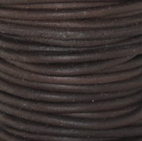 Round Leather Cord, 2.0mm, 5 Meter Pack