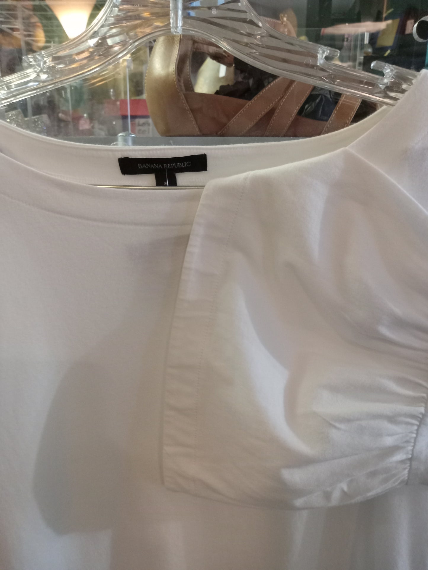 Banana Republic Basic White Blouse Size S