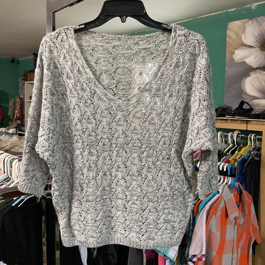 Women’s Knitted Basic 3/4 Sleeve Top Size M