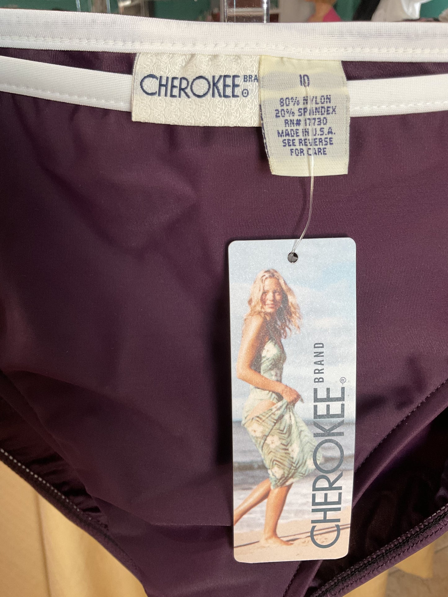 NWT Cherokee Women’s 2 Piece Swimsuit Size 10