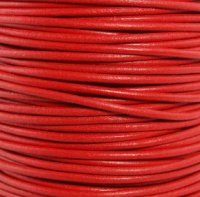 Round Leather Cord, 1.0mm, 2 Meter Pack