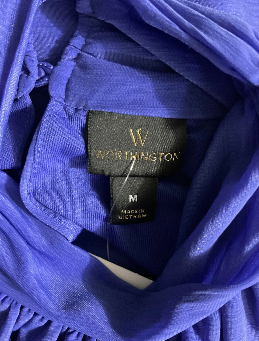Worthington Sleevesless Royal Blue Blouse Size M
