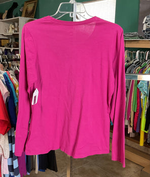 Hanes Basic Long Sleeve Women’s Shirt Size M