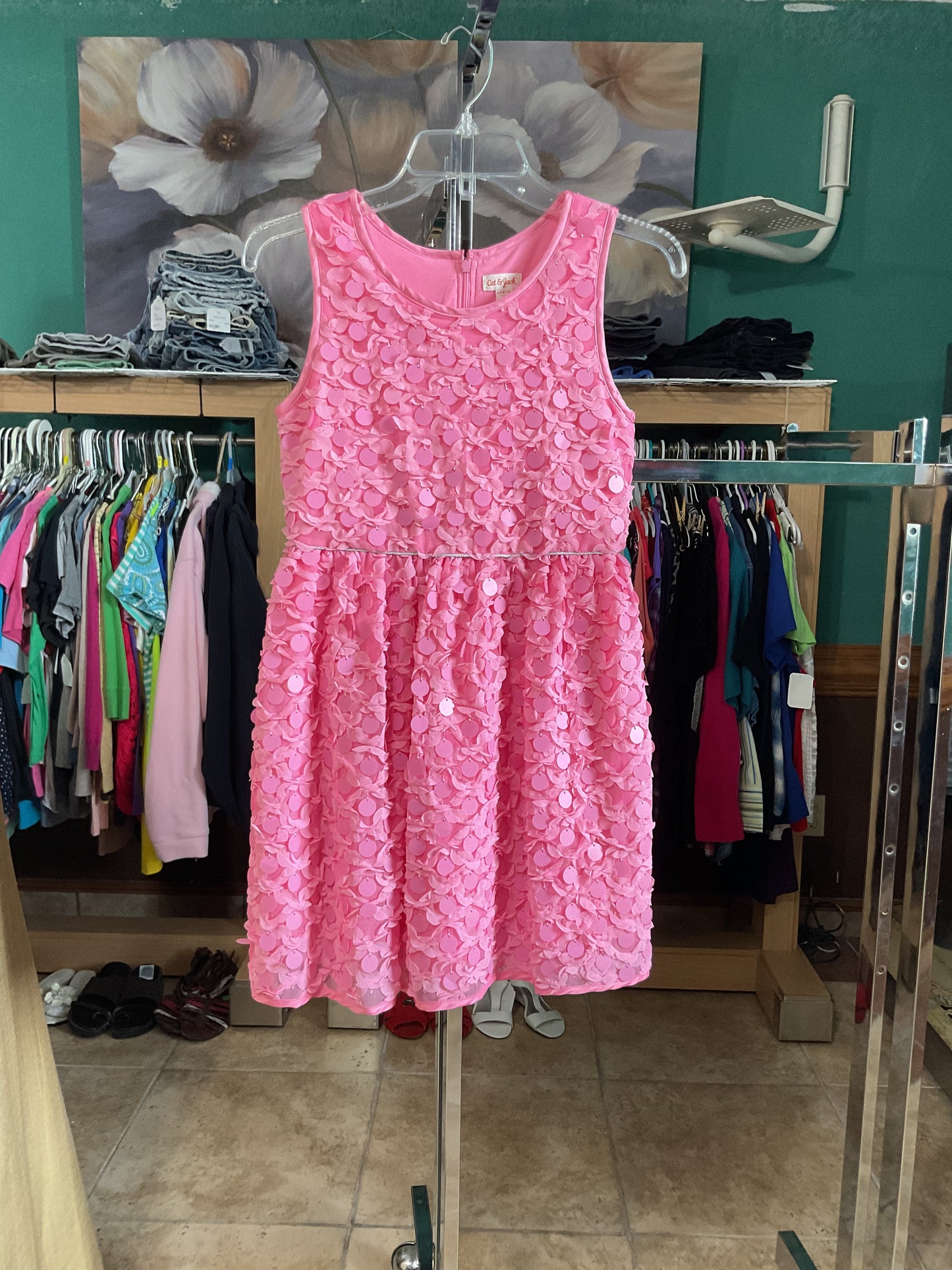 Cat & Jack Sleeveless Girls Evening Dress Size L(10-12)