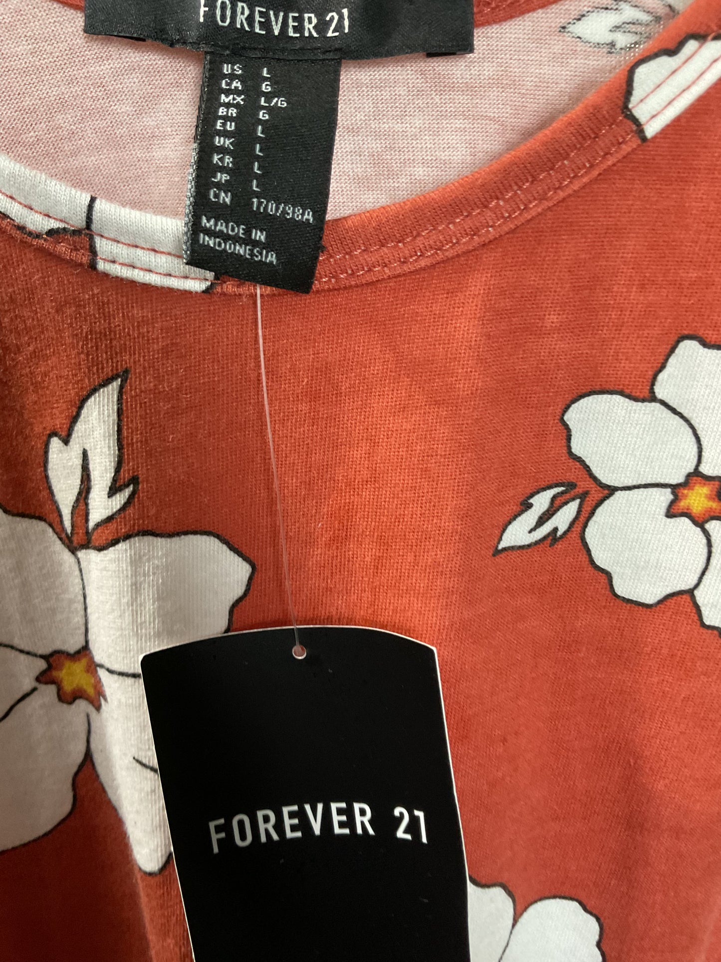 NWT Forever21 Misses Sleeveless Crop Top Size L