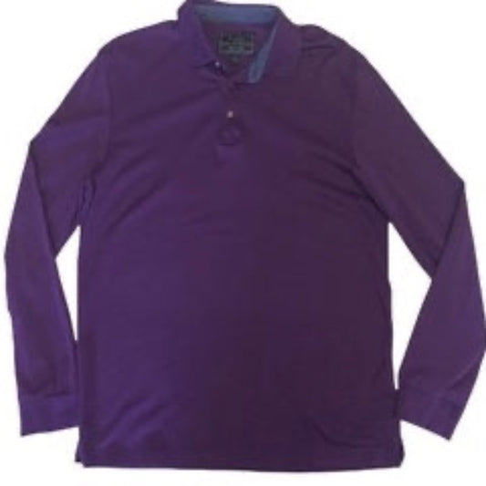 JoS. A. Bank. Long Sleeve Men Golf Polo Shirt Size M