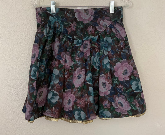 Vintage Handmade Miniskirt With Crinoline Size M