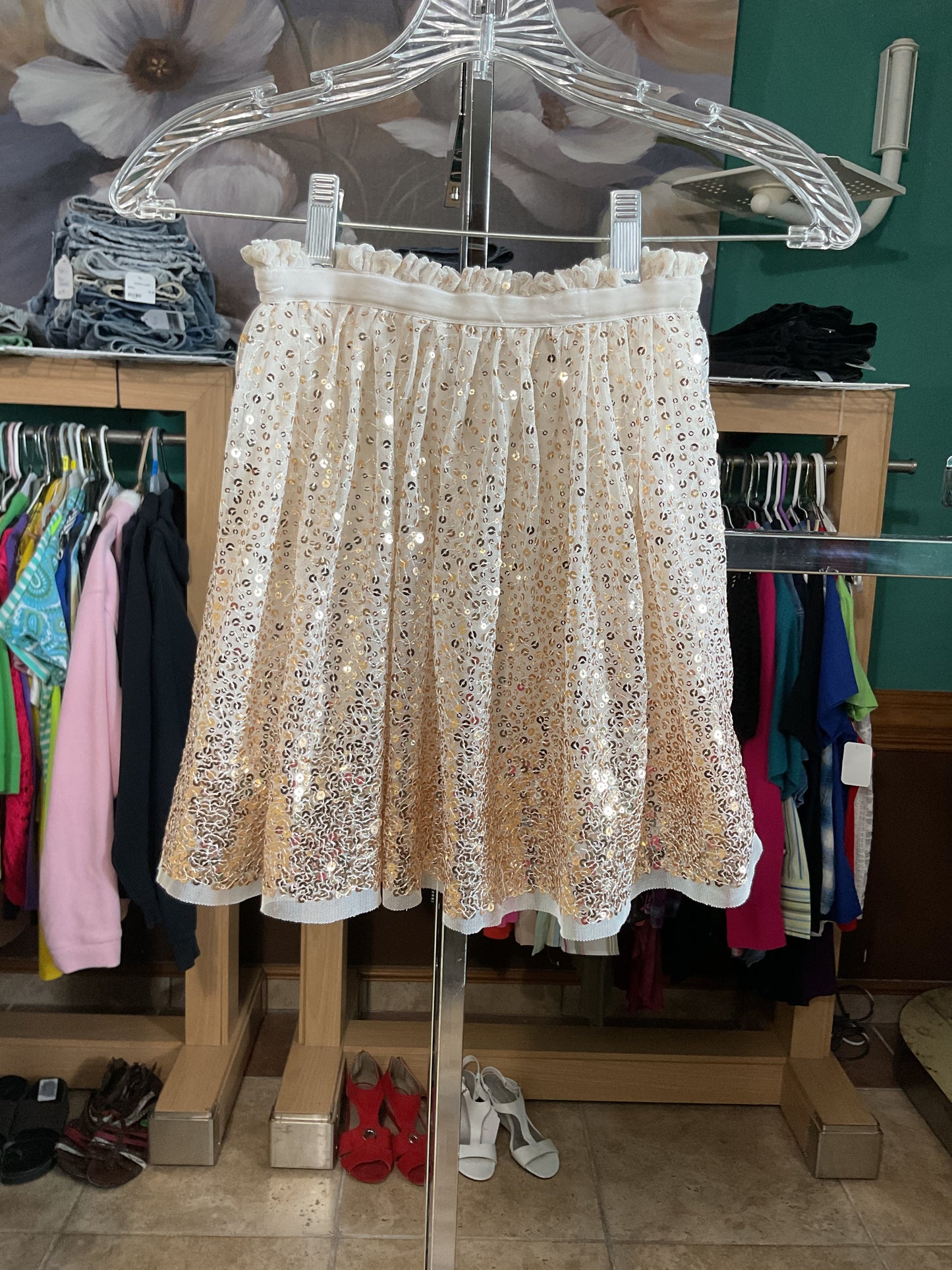 Cherokee Sequins Evening Girls Skirt Size M(7-8)