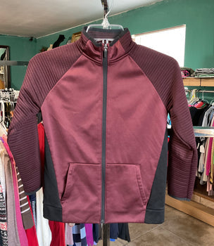 Old Navy Active Gray and Deep Red Boys Jacket Size M (8)